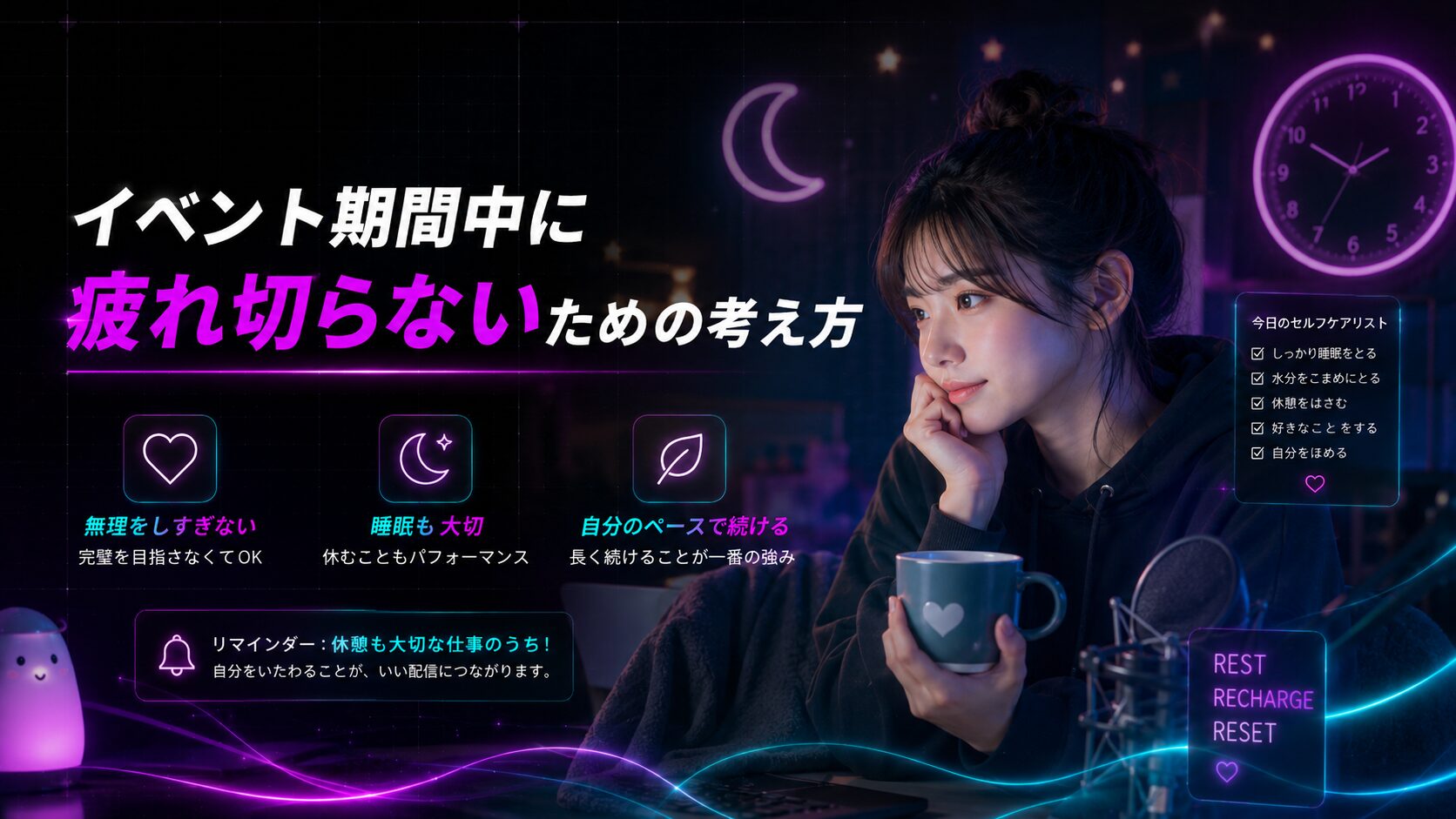 TikTok LIVEイベント期間中に無理なく配信を続けるための考え方