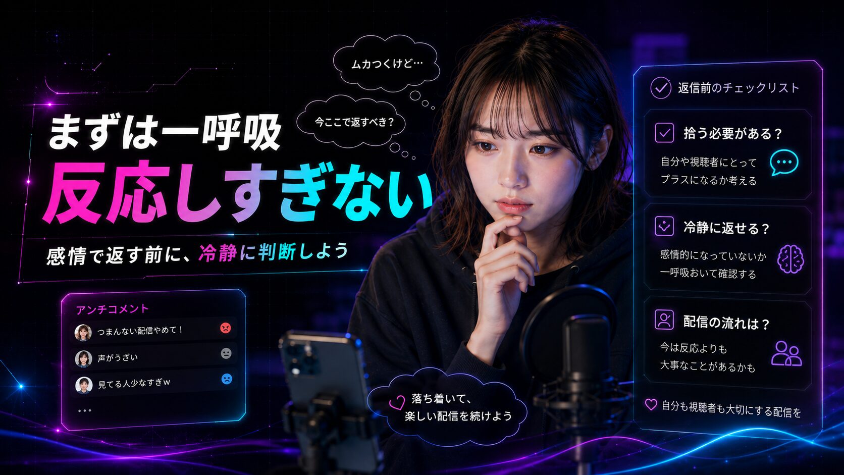 TikTok LIVEでアンチコメントを配信のネタに変える考え方