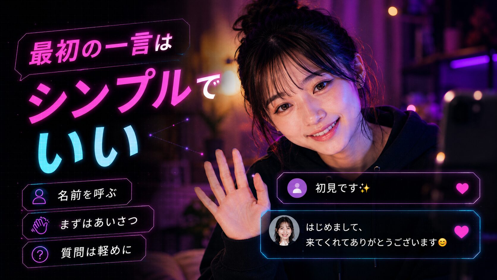 TikTok LIVEで初見さんのコメントにつながりやすい質問例